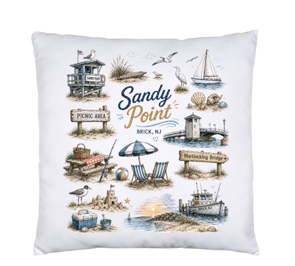 Beach Town Pillow