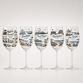 Beach Town Wine Glasses