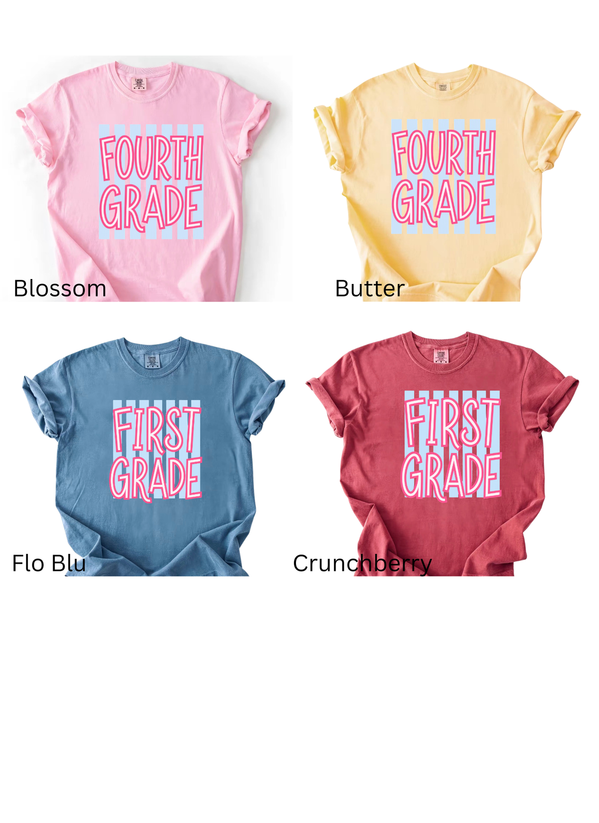 Striped Grade Level Shirts