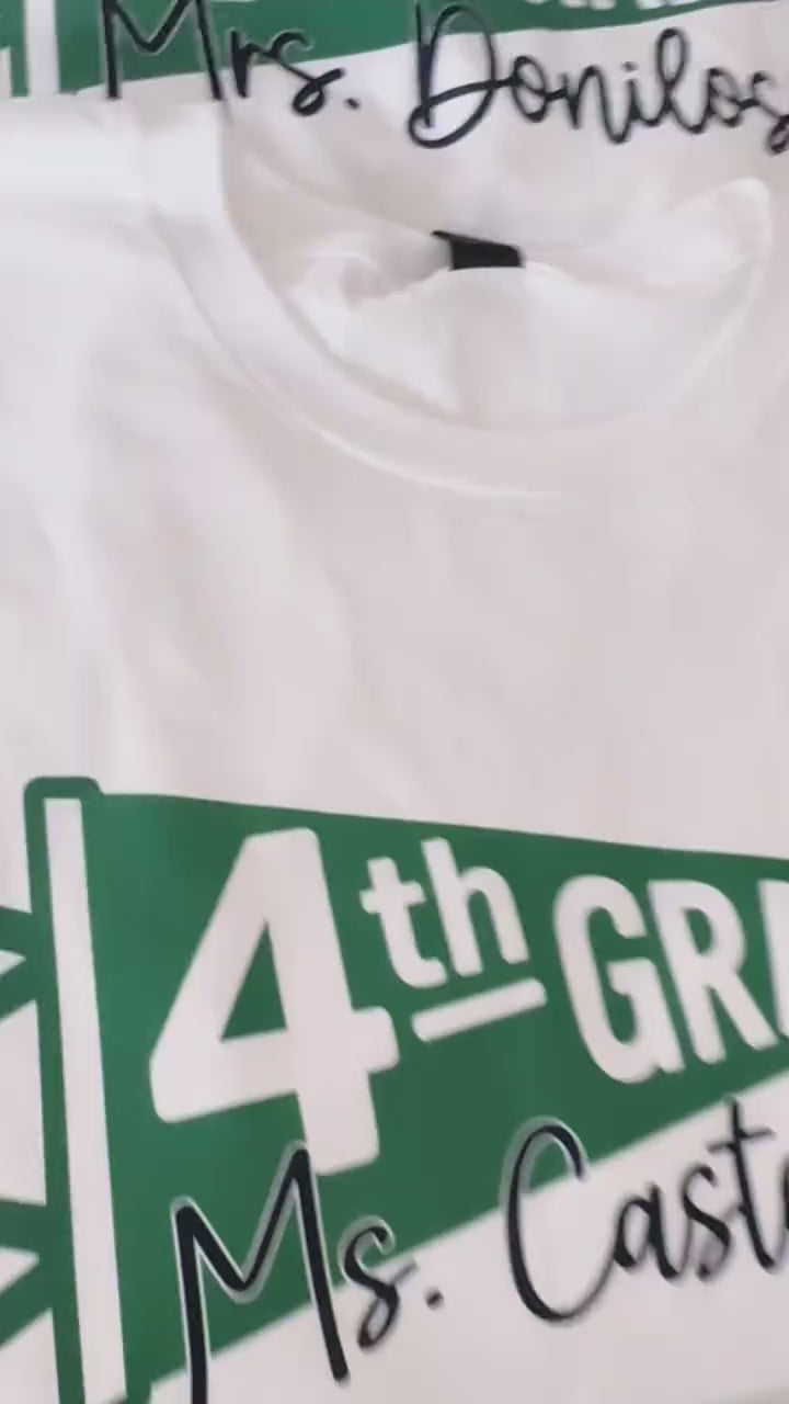 Pennant grade level tshirt